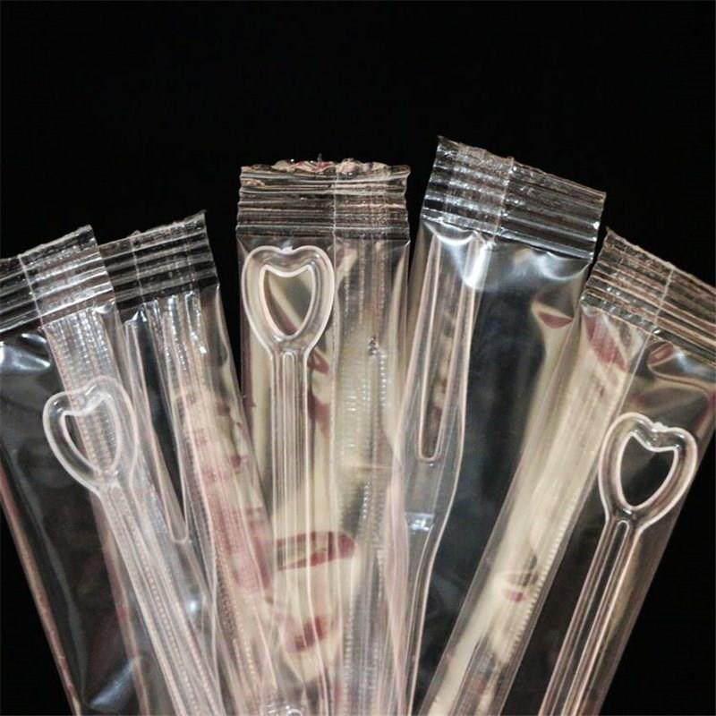 Individually Wrapped Transparent Plastic Dessert Forks