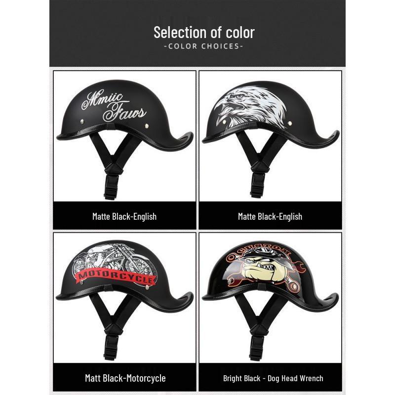 G3F Retro Japanischer Aufgebogener Heckhelm: Herren- & Damen-Cruiser-Helm für Radfahrer