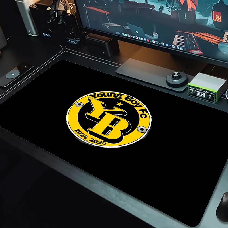 BSC Young Boys Farbiges Mauspads Großes Gaming-Tischkissen Rutschfeste Laptop-Tablet-Große Mauspads XXL-Matte Mini-PC-Spielmatte Mit Verriegeltem Rand