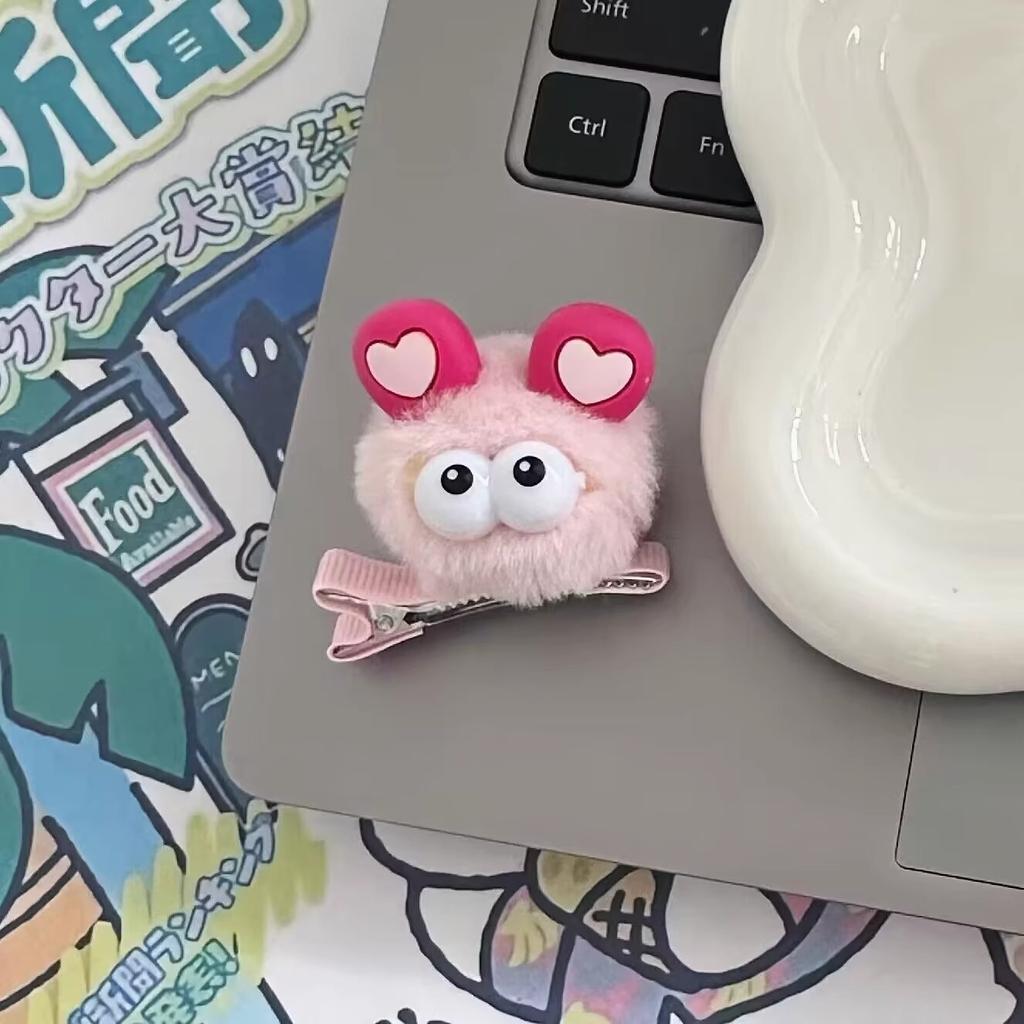 Plush Quirky Animal Hairpin Korean Dopamine Sweet Hair Clip Hairpin Headwear Barrettes Hair Accessories Women Girls