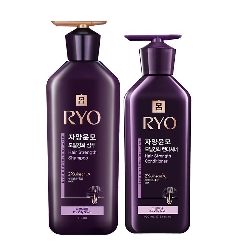 Ryo Purple Oil Control & Strengthening Shampoo & Conditioner Set
