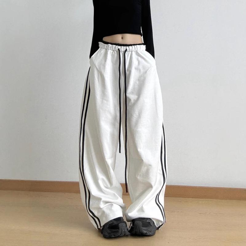 

European and American women s loose pants S белый