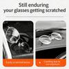 Portable Car Glasses Box Multifunctional Compact Driving Glasses Holder Car Lenses Holder PU Leather Eyeglass Storage Case Car