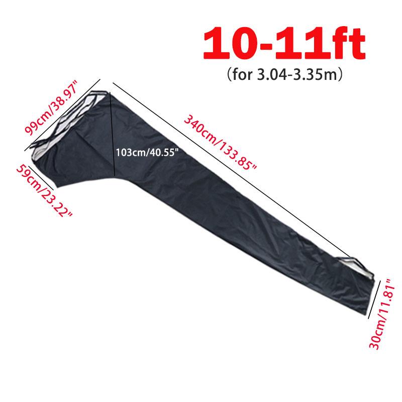 210D Sail Cover 8-9ft 9-10ft 10-11ft 11-12ft 12-13ft Mainsail Boom Cover Boat Cover Waterproof Anti UV Sunshade Dustproof Boom