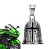 Cross Lucky Bell Angel Wings Motorcycle Bell Pendant Keychain Punk Rock Men's Riding Party Amulet Exorcism Jewelry Accessories