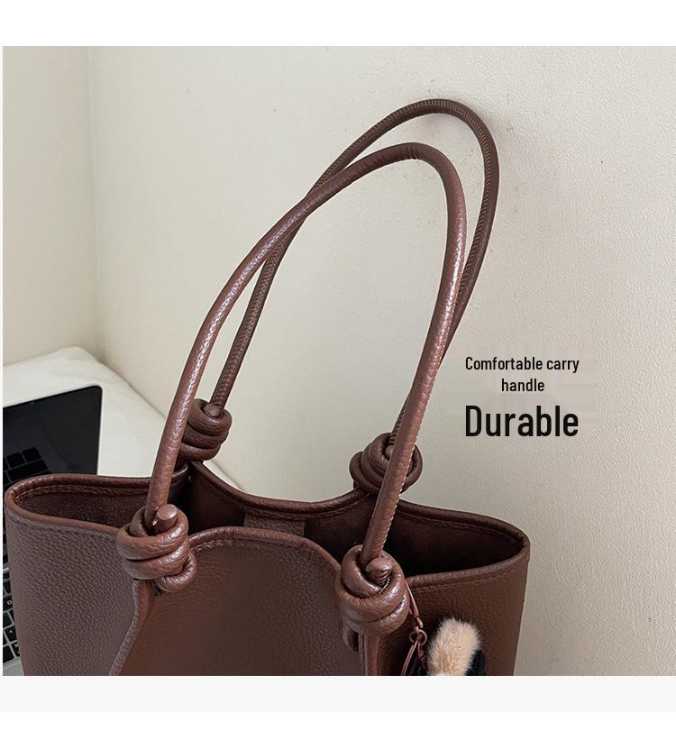 Koreańska Minimalistyczna Damska Torba na Ramię 2025 - Duża Pojemność Casualowa Torba Tote