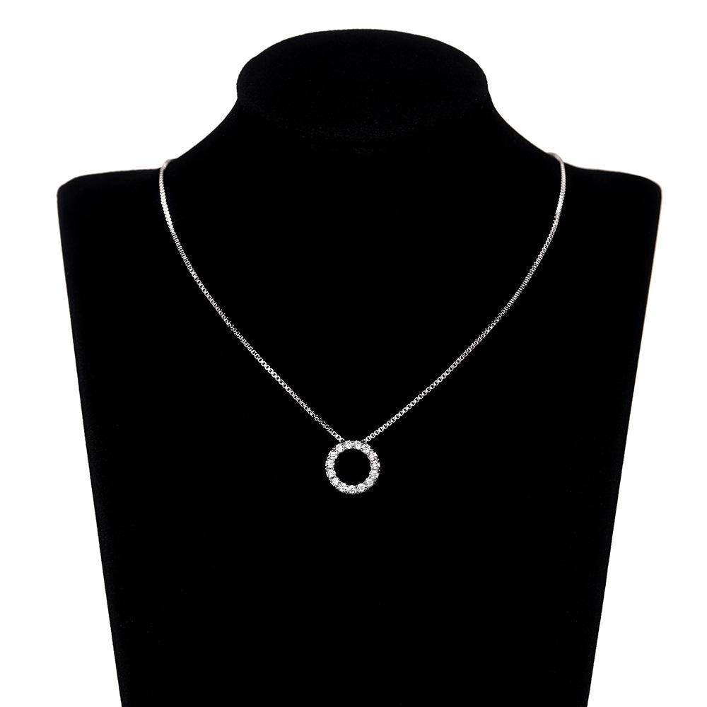 Couple Necklace, Temperament Style Round Pendant, Design Sense Personalized Collarbone Chain