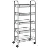 VidaXL Chariot de cuisine à 5 niveaux Gris 46x26x105 cm Fer 336330