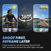 Insta360 X4 Standard Bundle Waterproof 8K 360 Action 4K Invisible Selfie Stick Detachable Lens 135 Minutes AI and - Camera, Wide-Angle Video, Effect,