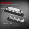 Positive Negative Bus Bar Battery Power Distribution Block 4 X M6 Car Terminal Block Studs 6 X M4 Terminal Bus Screws for Boat