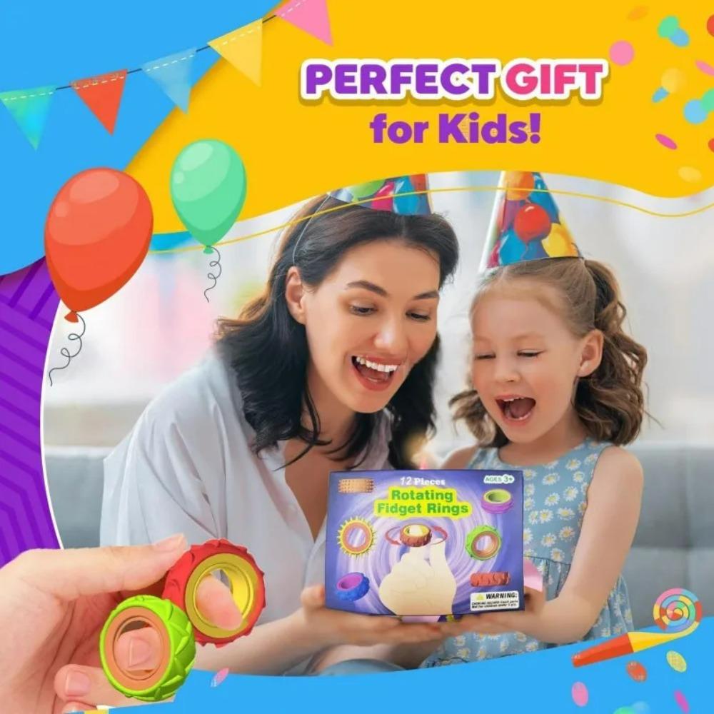 Neue Fidget Toys - Sensorische Fidget-Ringe aus Silikon für Erwachsene Jugendliche Massagegerät Stressabbau Entspannung Fidget-Spielzeug für Autismus Angst