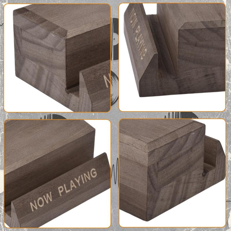 Now Playing Display Stand For LP VinylRecord Wooden Storage Rack Home Decorating And Storing Accessories Minimalist Design