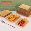 Disposable Kraft Paper Food Trays