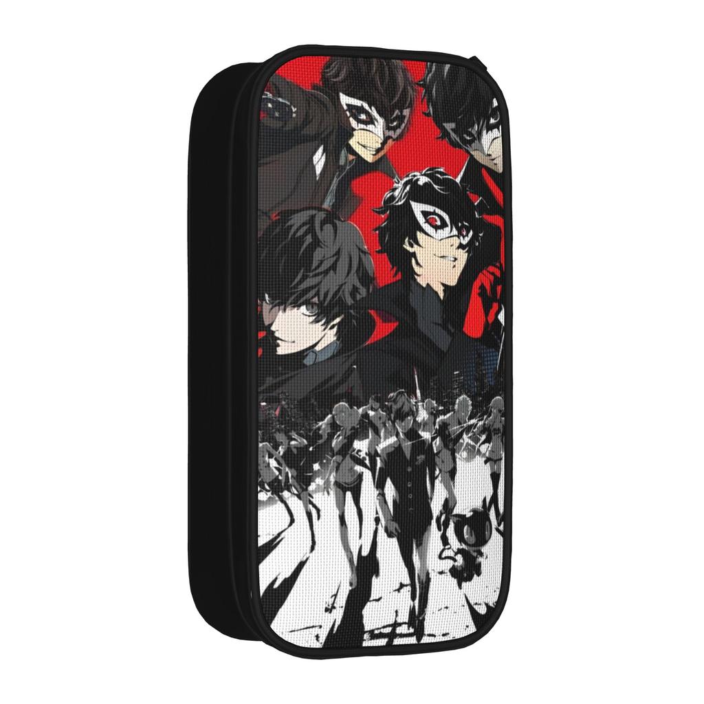 New P-Personas Pencil Case Anime Pencil Pouch Pen Box for Girl Boy Big Capacity Bags School Supplies Zipper Stationery