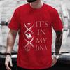 Tees for Men God Jesus Christ In My DNA Print T Shirt Male Casual Short Sleeve O Neck Streetwear Summer Graphic Tops As Gifts