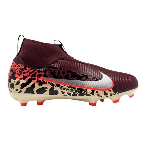 Nike Childrens/Kids Zoom Mercurial Superfly 10 Academy Leopard Print Laceless Firm Ground Football Boots