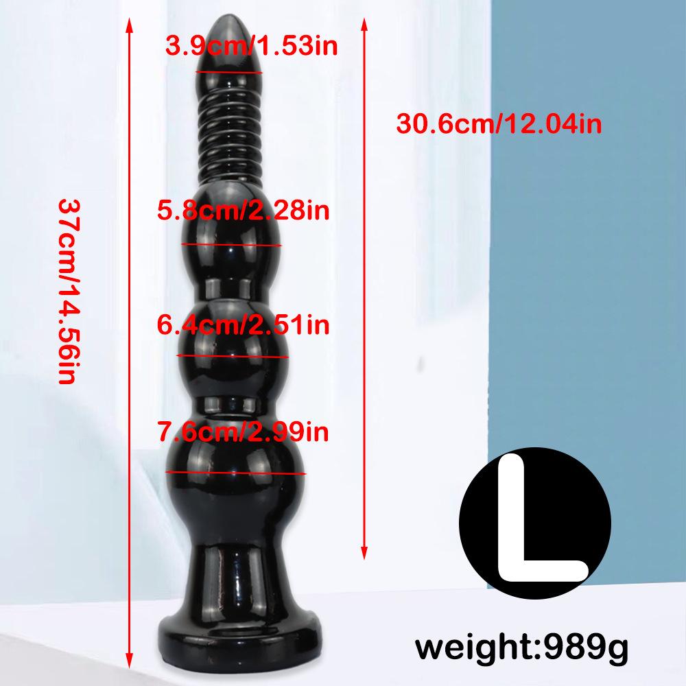 Třívelikostní anální korálky plug - Venkovní SM hračka pro stimulaci análního otvoru