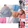 Luxurious Chunky Knitted Blanket With Soft Merino Wool For Cozy Winter Nights