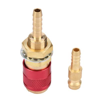 M6 Gas & Water Quick Connector for MIG TIG Welder Torch Fitting For Welding Torch Red