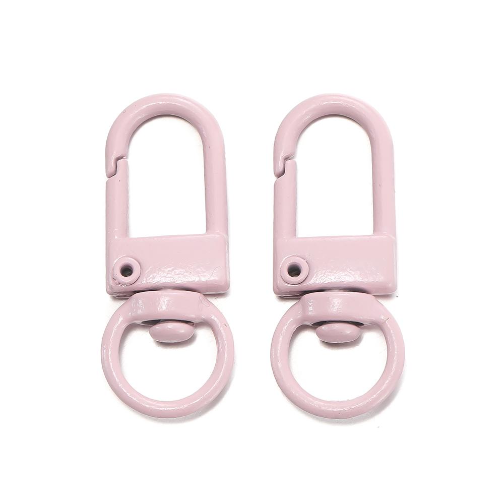 50Pcs/Lot Colorful Mixed Color Alloy Snap Lobster Clasp Hooks Keychain Findings for DIY Keychain Necklace Bracelet Accessories