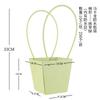 10pcs Christmas Gift Flower Kraft Paper Handbag Flower Arrangement Portable Box Rectangular Trapezoidal Flower Handheld Gift Box