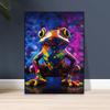 Art Frog Poster Print Frog Street Art Graffiti Wall Art Canvas Painting Frog Wall Decor Colorful Frog Fun Frog Bedroom Wall Art