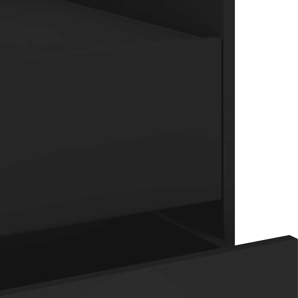 Nightstand Black 45x50x50 Cm Particleboard