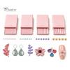 Nail Art 3D Flower Mold 4Pcs/Set Clay Gel Ball Maker Tools, Polymer Roller, 2mm 3mm 4mm 5mm Professional Tools Sphere Shaper, Bead Roller for Flowers,