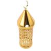 3.74x11.81in Golden Windproof Candle Lantern Gold Scented Candle Lantern  Home Lighting Display