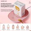 Christmas Gift Box 55 ℃ Thermostatic Cup with Lid Ceramic Cup with Spoon Coffee Cup Portable Meal for Office or Home Use