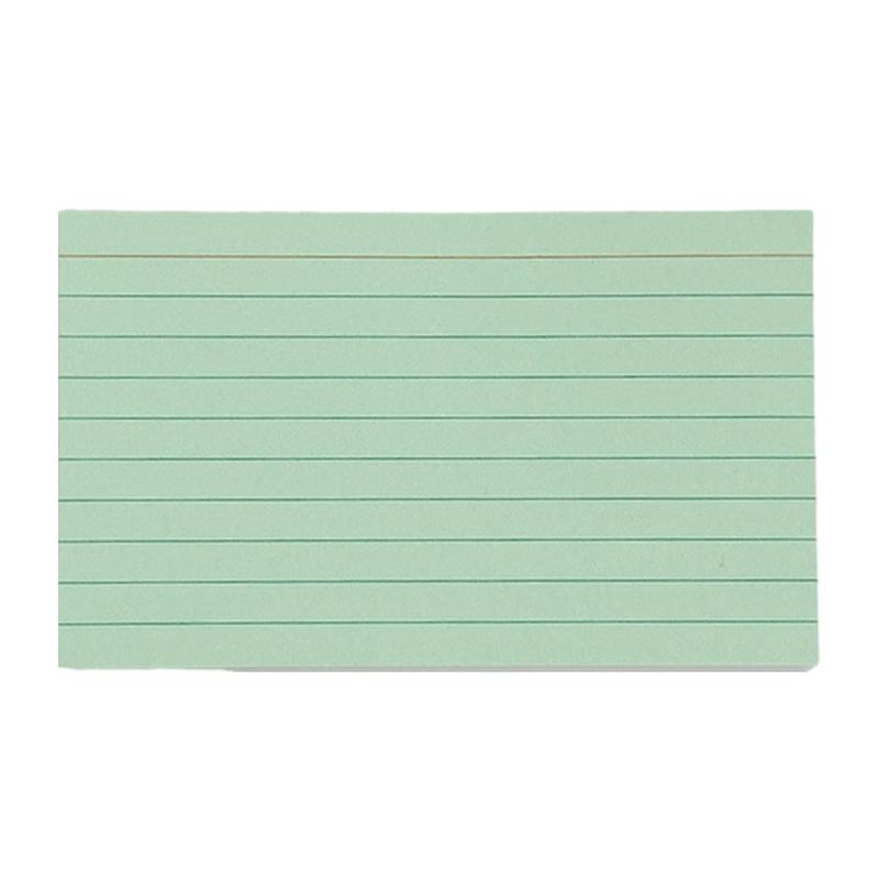 

50 Pieces Colored Note Paper 3x5Inch Ruled Study Card Note Card Vocabulary Card Lined Notecards Small Pocket Notepads зелений