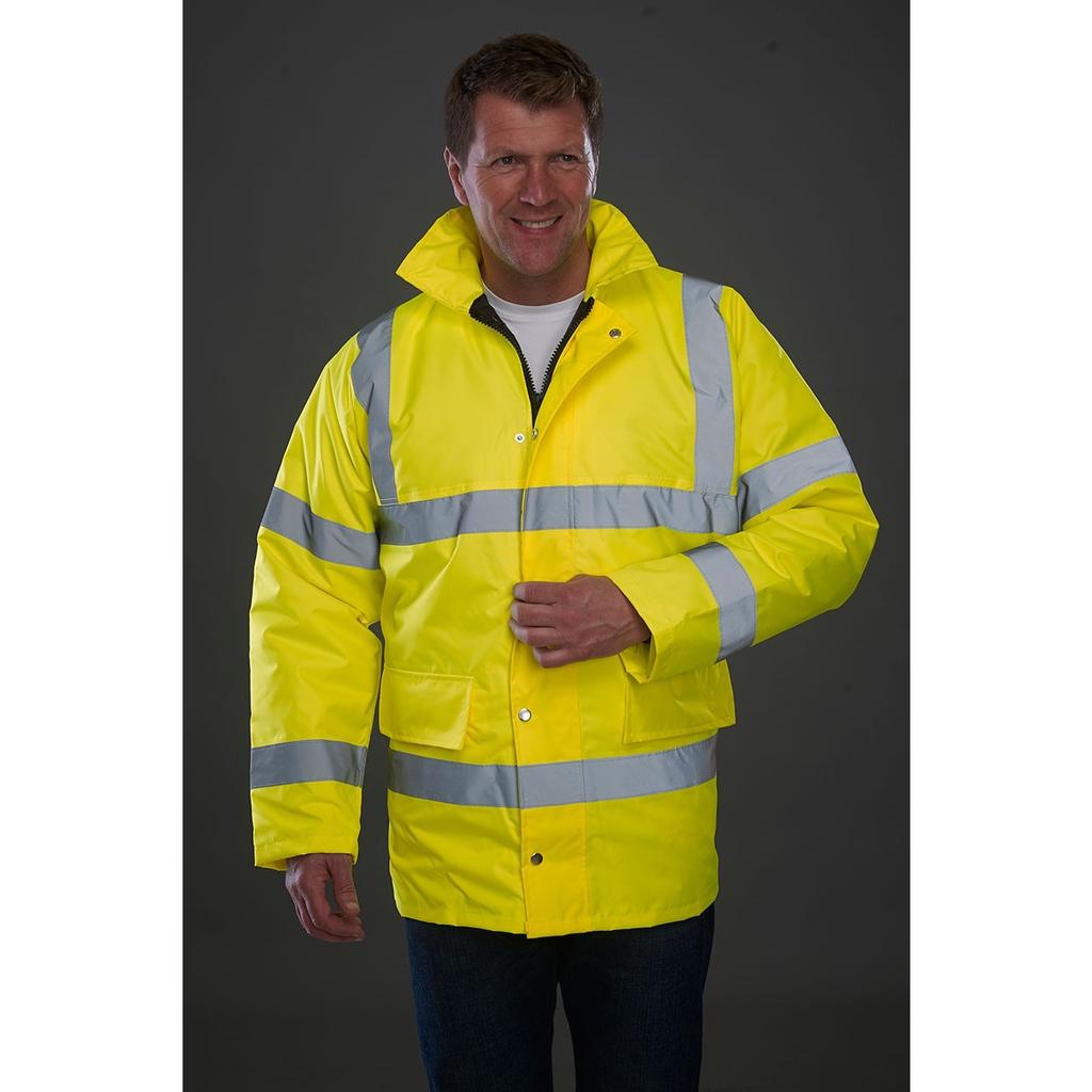 Grafters Unisex Safety Hi-Visibility Waterproof Motorway Jacket
