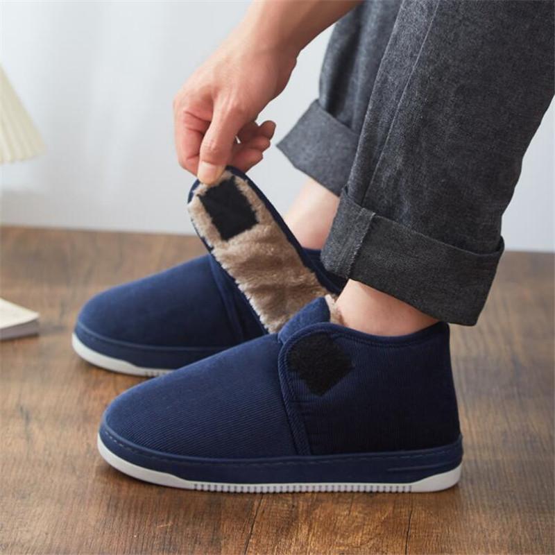 Winter Thick Plush Slippers Women Men Home Warm Women Shoes Indoor Outdoor Wear Cotton Shoes Unisex Slippers Footwear