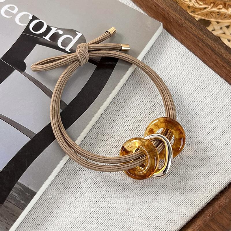 Neues Retro Kreis Stirnband für Frau Mädchen Temperament Haarband Zopfgummi Damenmode Haarschmuck Geschenk