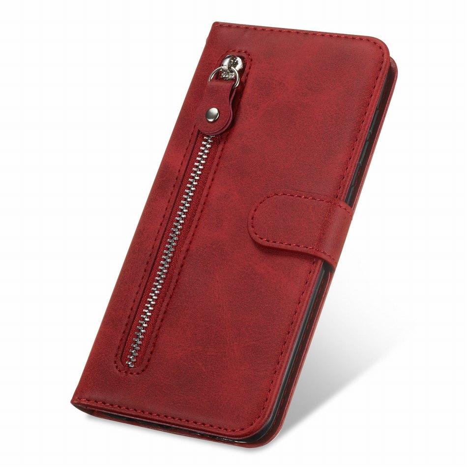 Business Zipper Wallet Case For Samsung Galaxy A02 M02 A02S A12 A22 A32 A42 A52 A72 A82 4G 5G S20 Plus S21 Fe Note 20 Ultra D27H