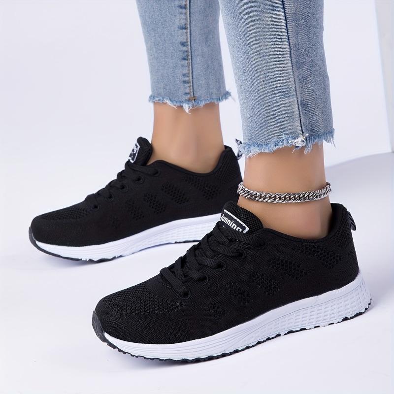 Women's Lightweight Breathable Mesh Running Shoes - Comfortable Low-Top Sneakers with Non-Slip MD Sole and Stylish Pink Accents for All Seasons