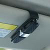 180 Degrees Car Sunglasses Holder,Sunglasses Eyeglasses Mount with Ticket Card Clip, Rotatable Clip Car Sun Visor Accessories