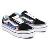 Vans Old Skool Canvas Printed Low Top Skate Shoes Women sneaker Black VN0A4UUN4ZZ