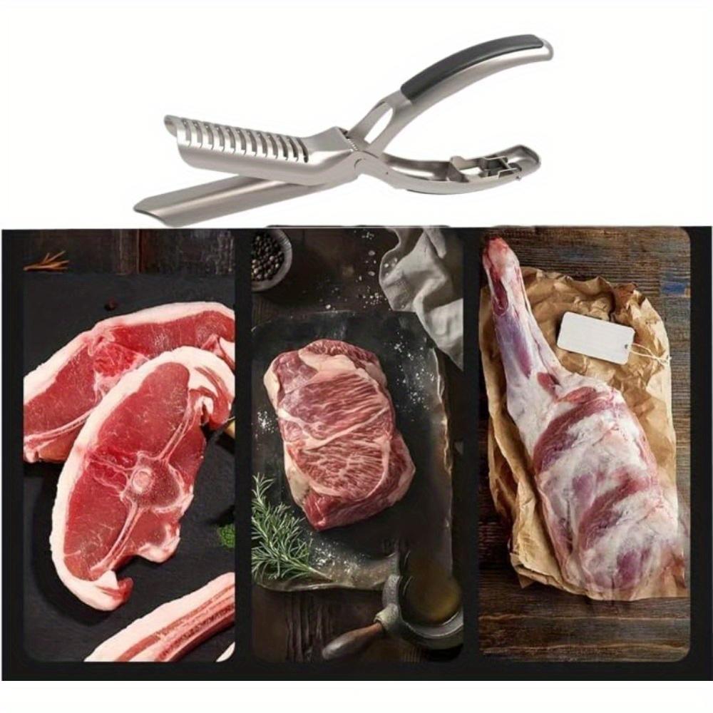 1PC Rib Membrane Remover Stainless Steel Tool Kit - Barbecue Rib Preparation Tool - Ergonomic Design for Easy Membrane Removal Barbecue Accessories