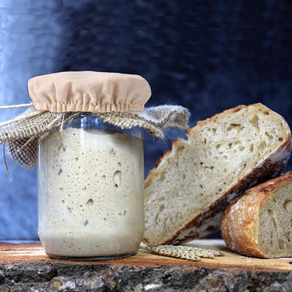 10Pcs Reusable Sourdough Starter Jar Covers Breathable Fabric Lids  Cheese Making