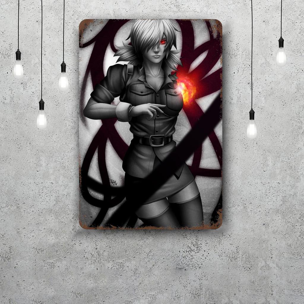 seras victoria Classic Poster Rusty Metal Plaque Retro Decorative Plate Bar Man Cave Garage Club Metal Sign Wall Decoration