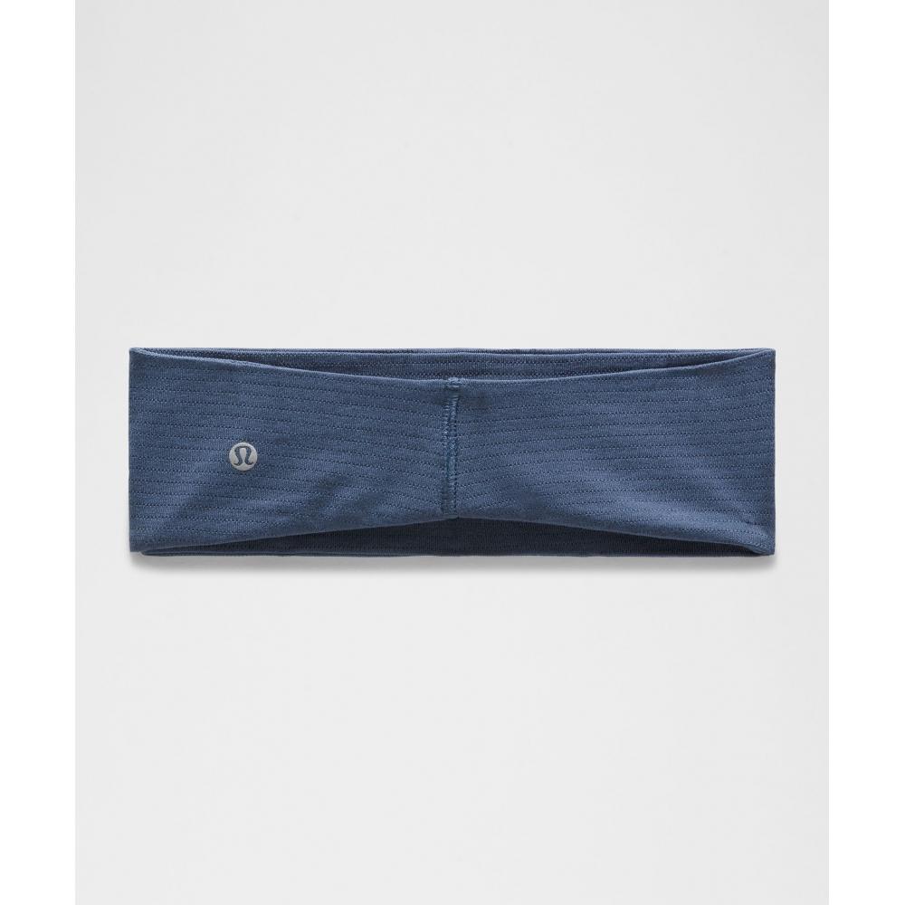 Lululemon License To Train Wide Headband Blue Twill