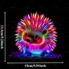 1pc Vibrant Neon Cute Hedgehog Car Stickers Waterproof for Atuo Window Door Motocycle Helmet Fairing Fuel Tank Vinyl Decals