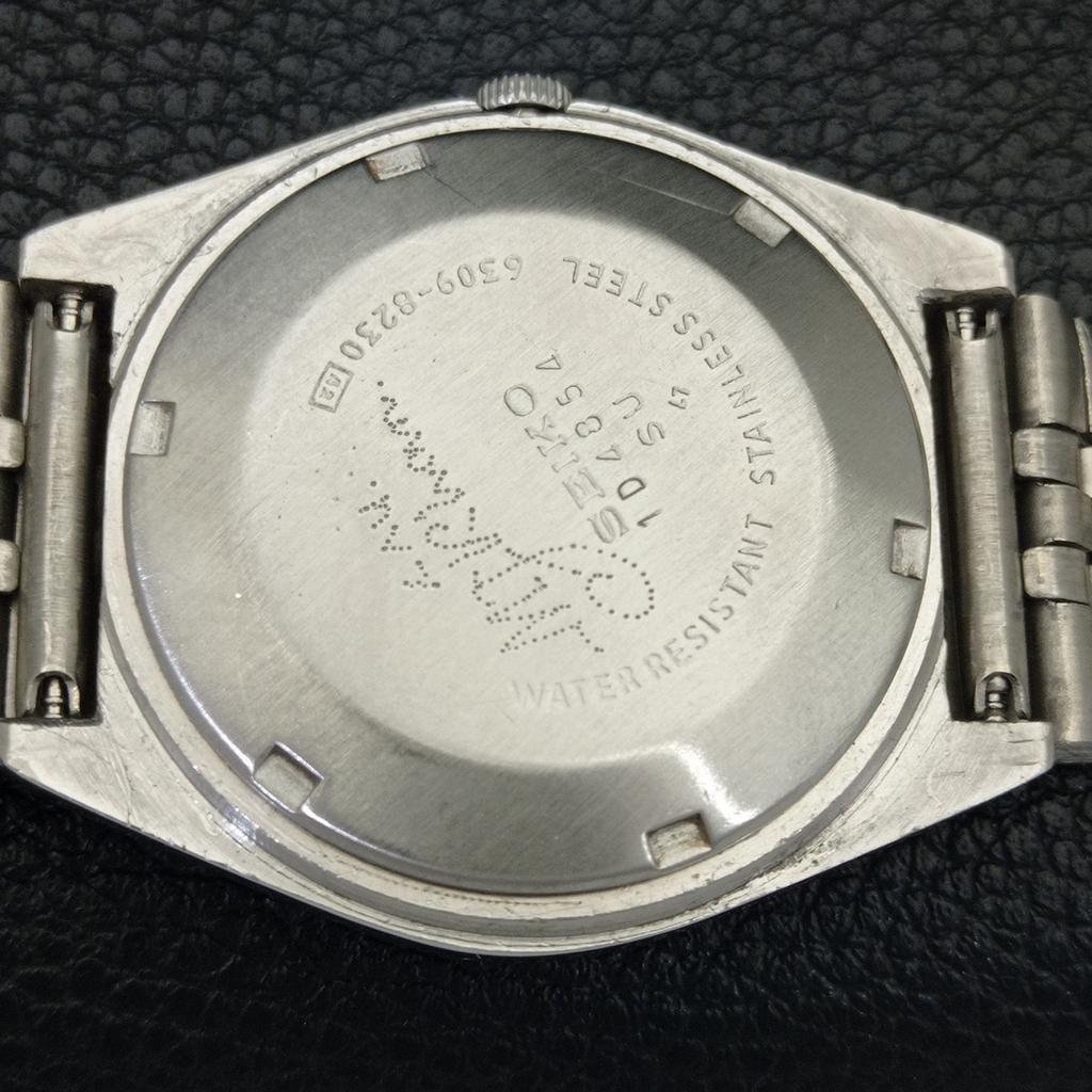 GENUINE VINTAGE SEIKO 5 AUTOMATIC JAPAN 6309A MENS WHITE DIAL WATCH a702709-1 R210-a702709