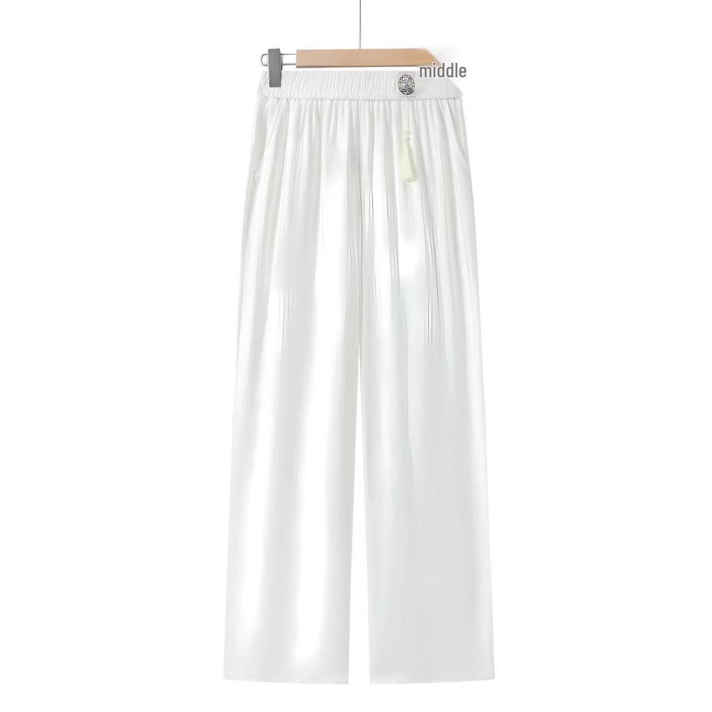 Stretchy Waist Plus Size Casual Pants for Older Women - Multiple Colors