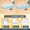 A7 Index Card Wooden Organizer Storage with 150 Index Card File Organizer Notecards Dividers Case for Notes Flashcard Envelope