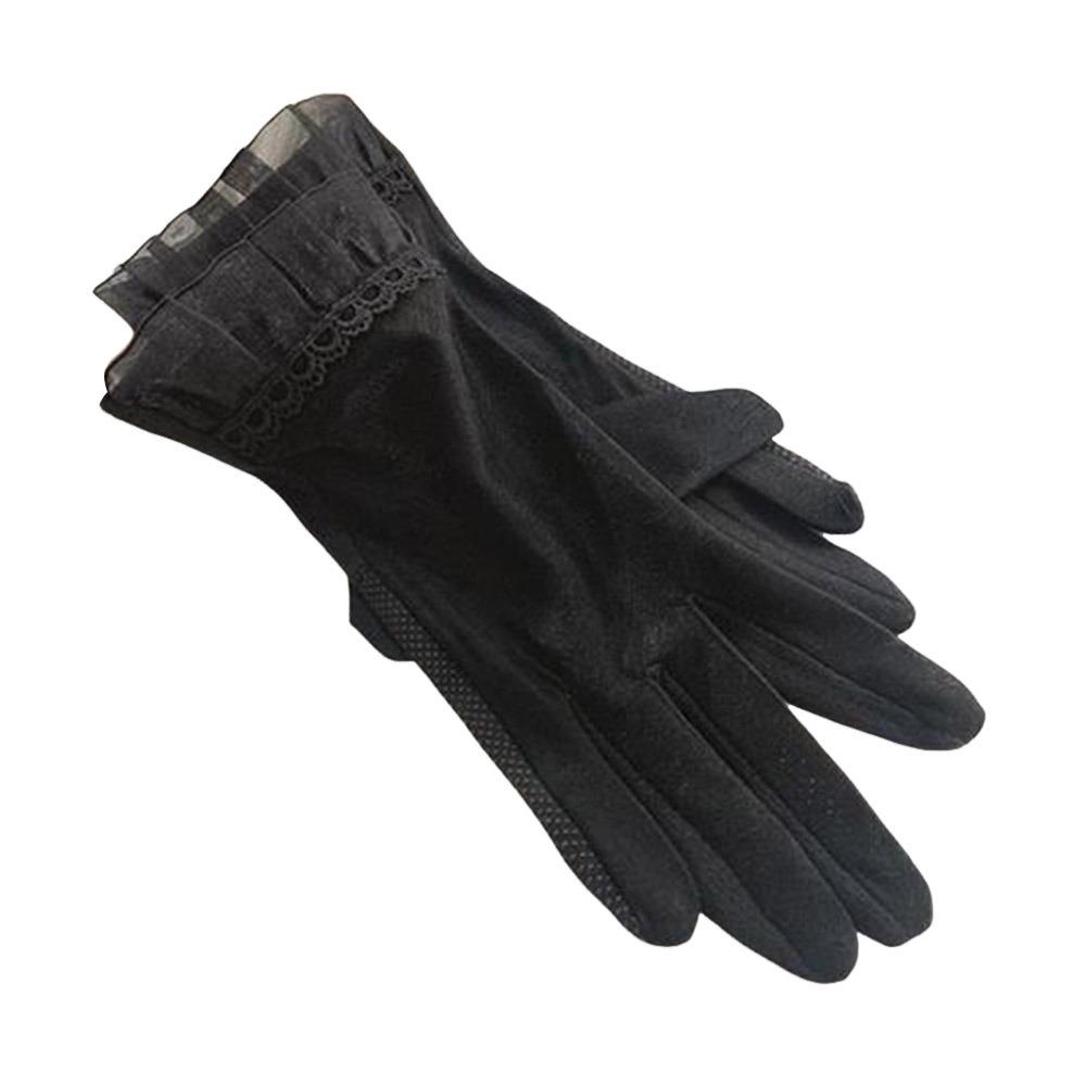 Breathable Touch Screen Gloves Sunscreen Lace Thin Mittens Cycling Driving Riding Glove Summer