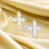 Titanium F136 Moon Threaded Cartilage Stud Earrings - Trendy European & American High-End Fashion