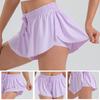 Frauen Athletische Sport Fitness Yoga Shorts Laufen Niedliche Flowy 2 In 1 Tennis Beach Volleyball Baseball Kurze Culottes