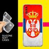 Serbia Flag For Samsung Galaxy A14 Case A50 A70 A30 A40 A20E A10 A10S A20S A02S A04S A12 A22 A32 A34 A42 A52 5G A54 Clear Cover